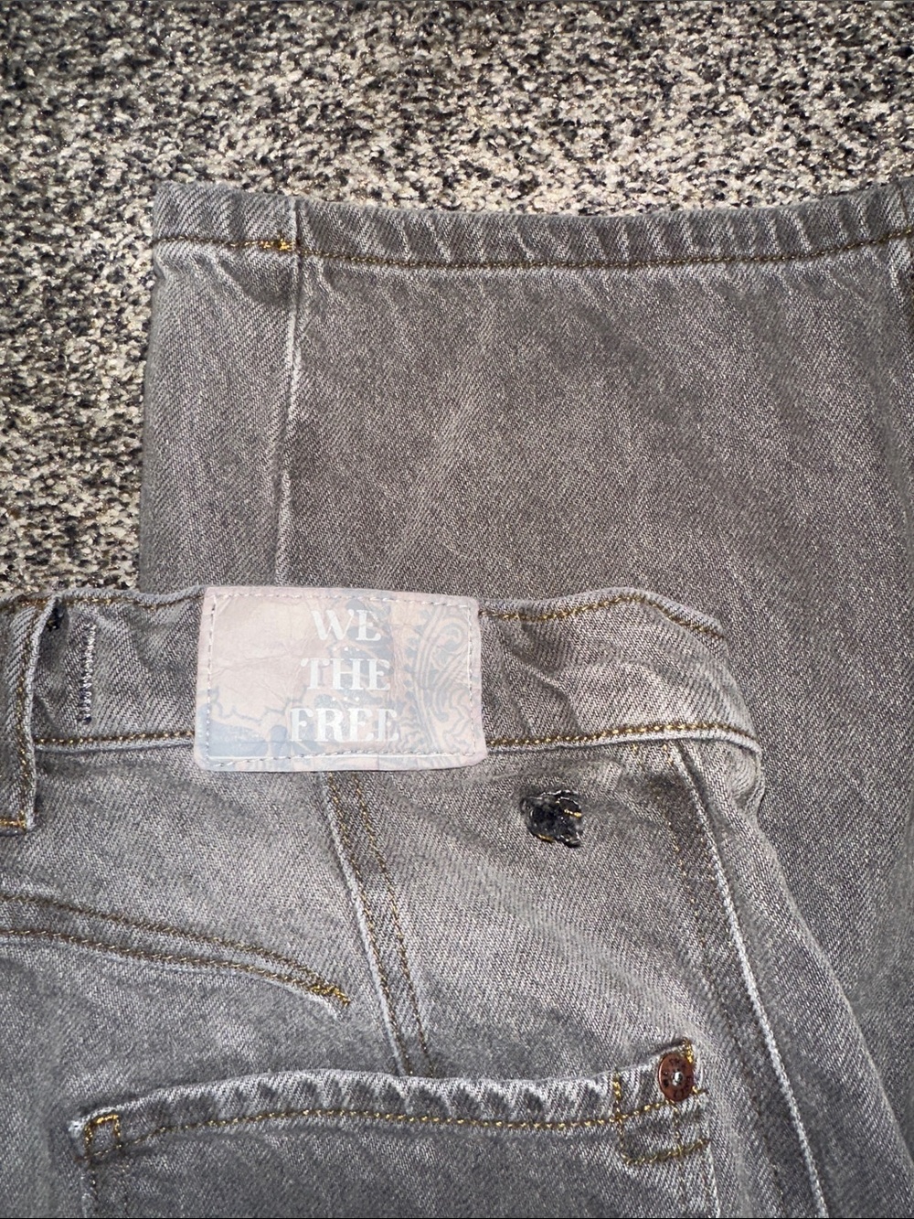 FREE PEOPLE: We The Free Good luck Mid rise barrel Jeans
Color : Archive Grey - Picture 6 of 6